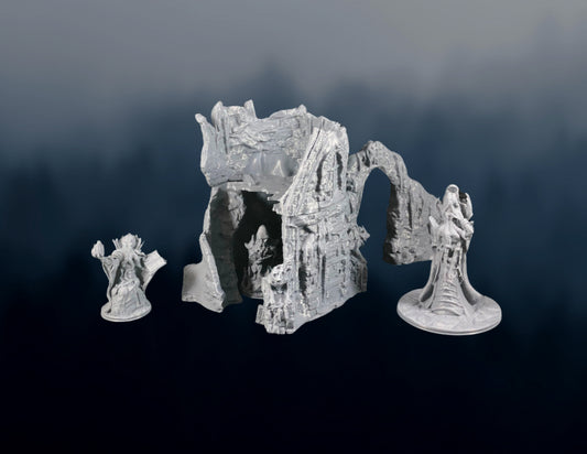 Snowy Ruins - DnD Terrain in 28mm scale