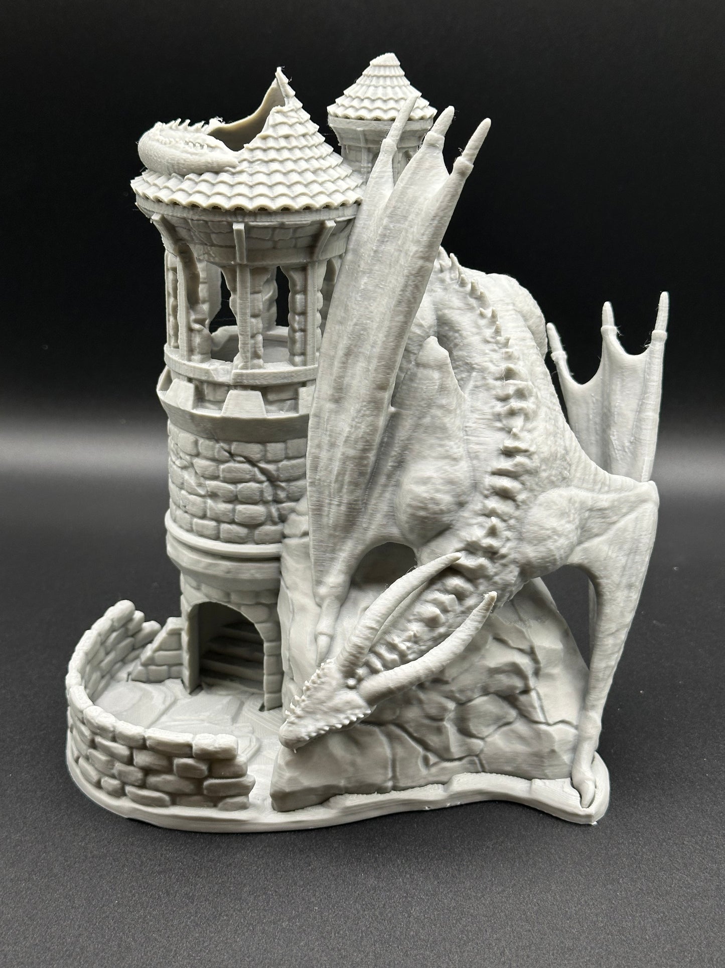 Dragon’s Watchtower Dice Tower & Dragon’s Lair Dice Box Set - Epic RPG Accessories