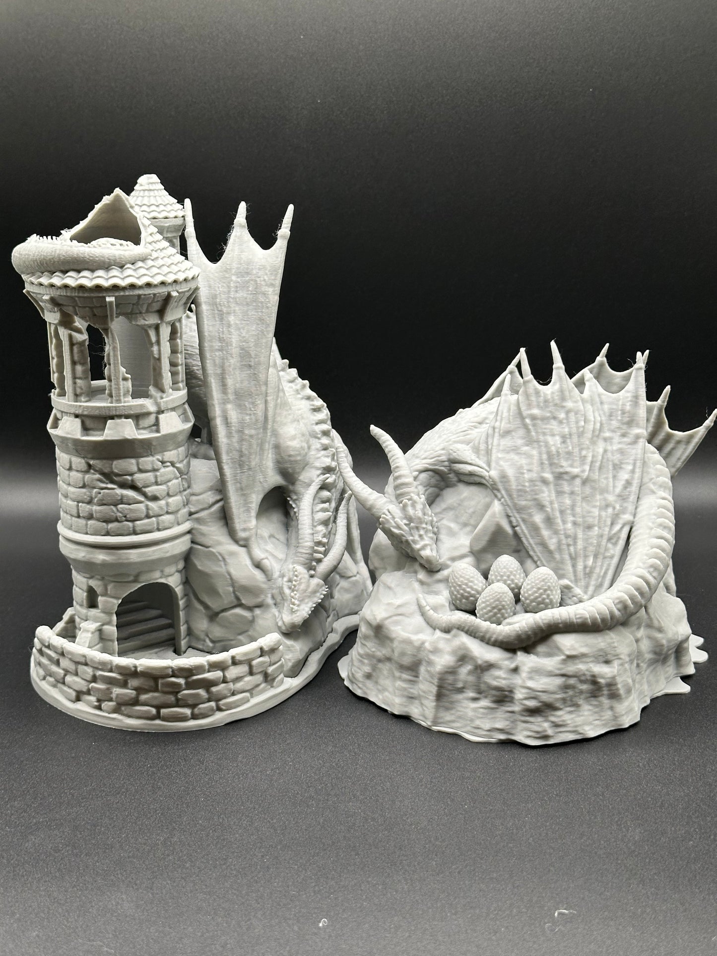 Dragon’s Watchtower Dice Tower & Dragon’s Lair Dice Box Set - Epic RPG Accessories