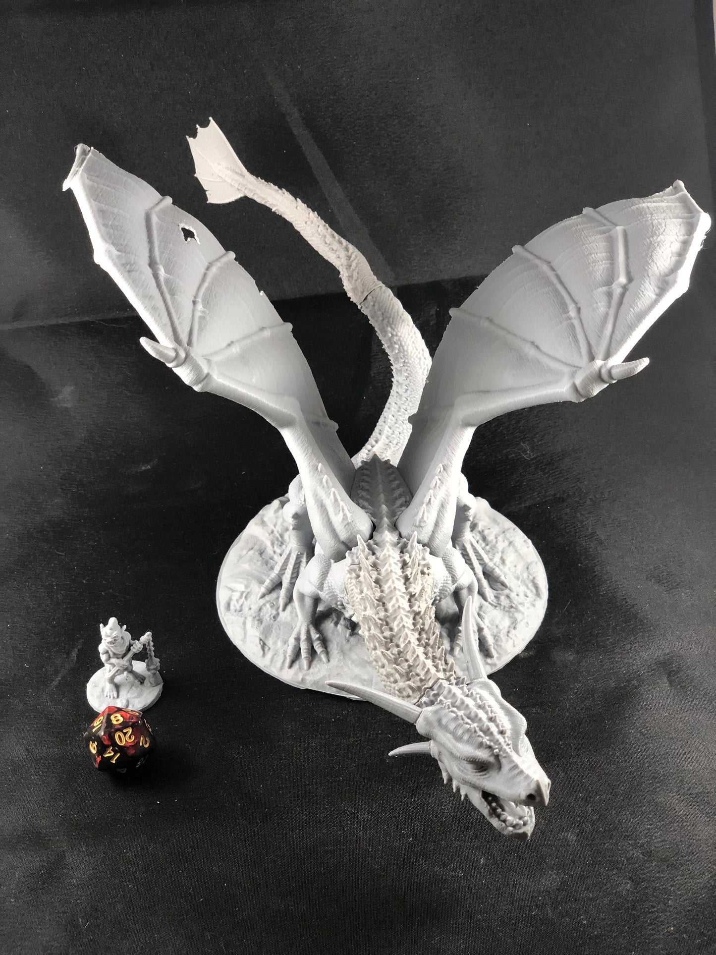 The Great Dragon Miniature - Colossal 12" RPG Boss for D&D and Pathfinder