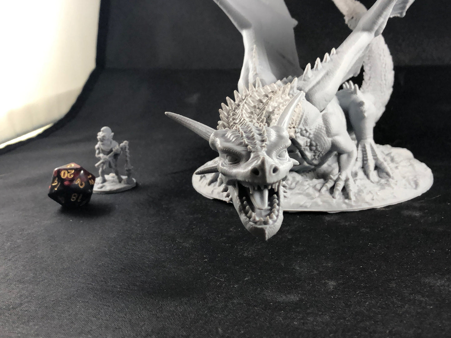 The Great Dragon Miniature - Colossal 12" RPG Boss for D&D and Pathfinder