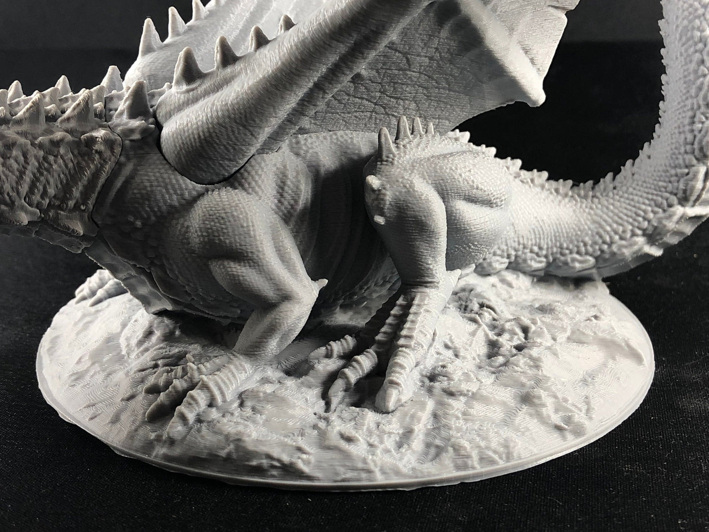 The Great Dragon Miniature - Colossal 12" RPG Boss for D&D and Pathfinder