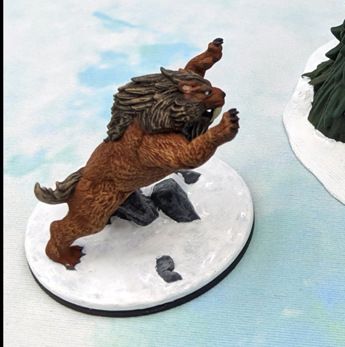 Sabre Tooth Tigers | Set of 2 - 28mm D&D Miniature