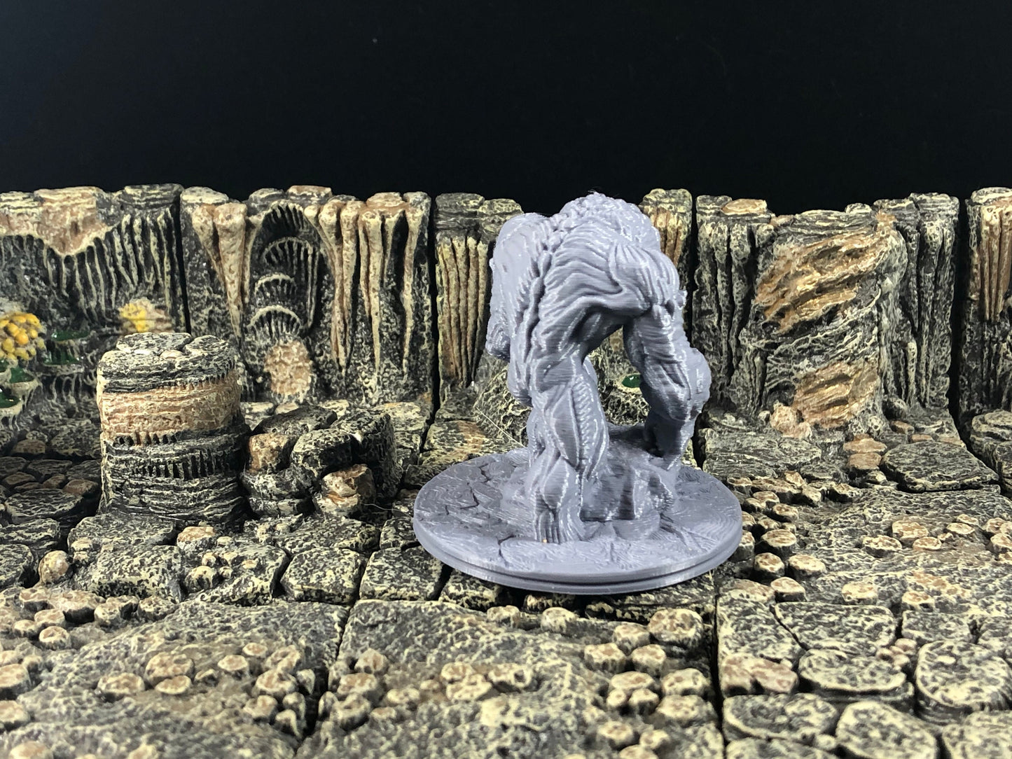 Oversized Brain Golem Miniature - 28mm Scale for Tabletop RPGs