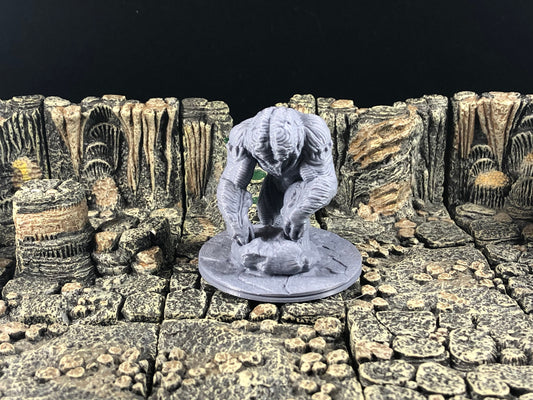 Oversized Brain Golem Miniature - 28mm Scale for Tabletop RPGs