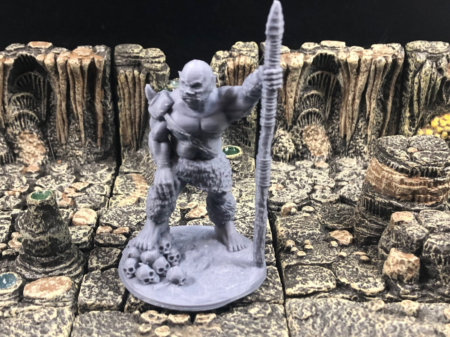 Fearsome Ogres Miniatures | Set of 5 - 28mm scale D&D Monsters - Tabletop RPG Miniature