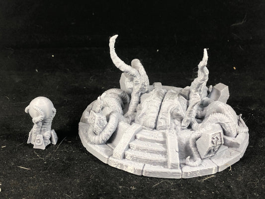 Mind Flayer Brain Pool Piece for Tabletop RPGs - DnD Terrain in 28mm scale