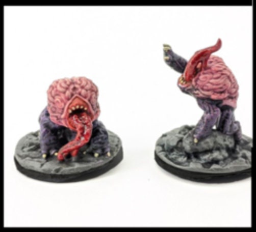 Brain Dogs - 28mm D&D Miniature