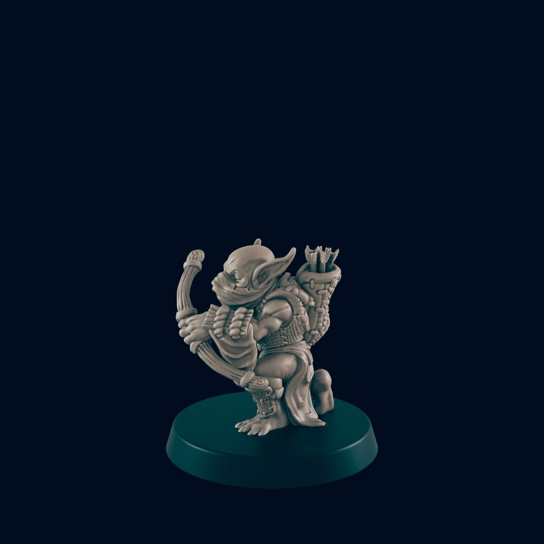 Goblin Pack Miniatures | Set of 5 - 28mm D&D Tabletop RPG Miniature