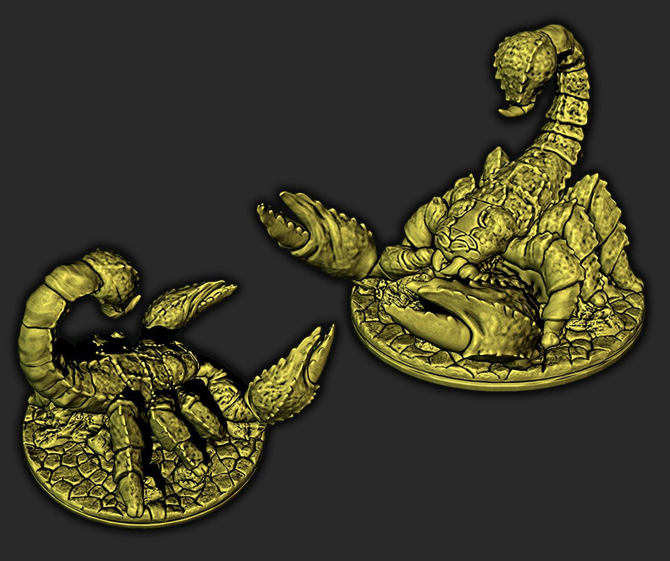 Giant Scorpion Miniature - 28mm Scale for Dungeons & Dragons, Pathfinder, and Tabletop RPGs